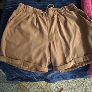 Zyia Women's Athletic Shorts in Tan